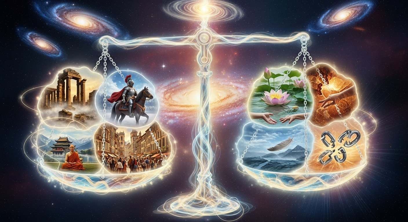 Natal haritadaki retrograd gezegenlerin karmik etkilerini gösteren bir astroloji sembolleri görseli