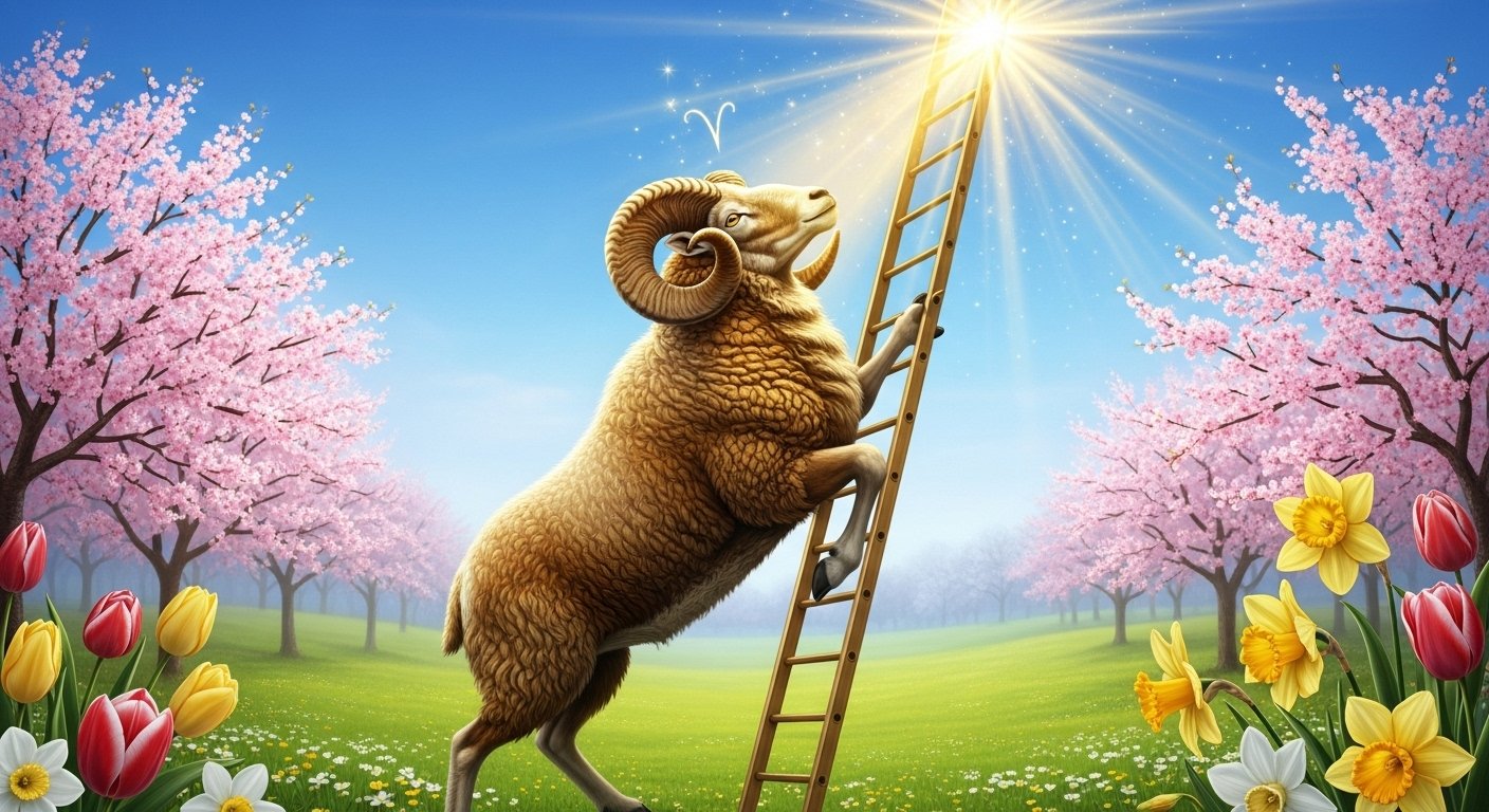 Nümeroloji ve kariyer başarısını simgeleyen, sayılar ve başarı grafikleri içeren mistik bir görsel.