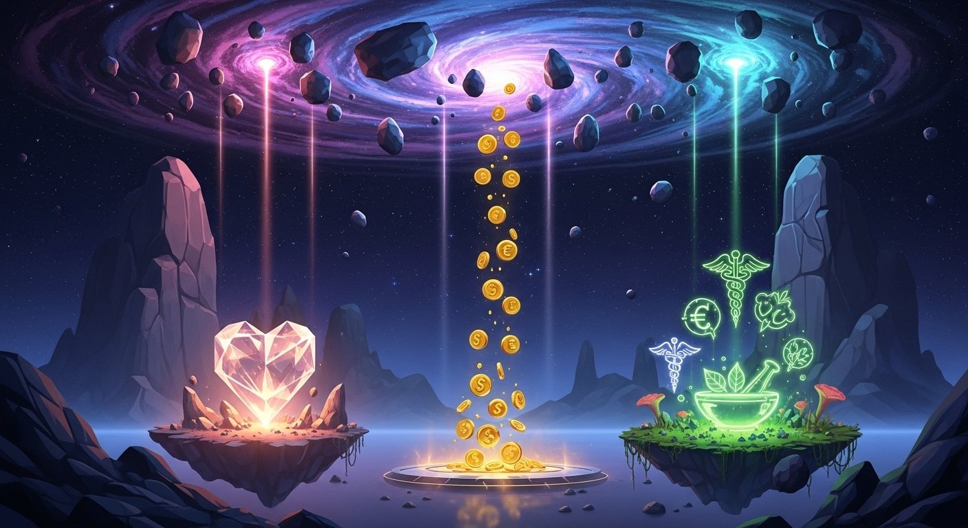 Parlayan 8 rakamı ve etrafındaki mistik semboller, 2024'ün nümerolojik anlamını ve bolluk enerjisini gösteriyor.