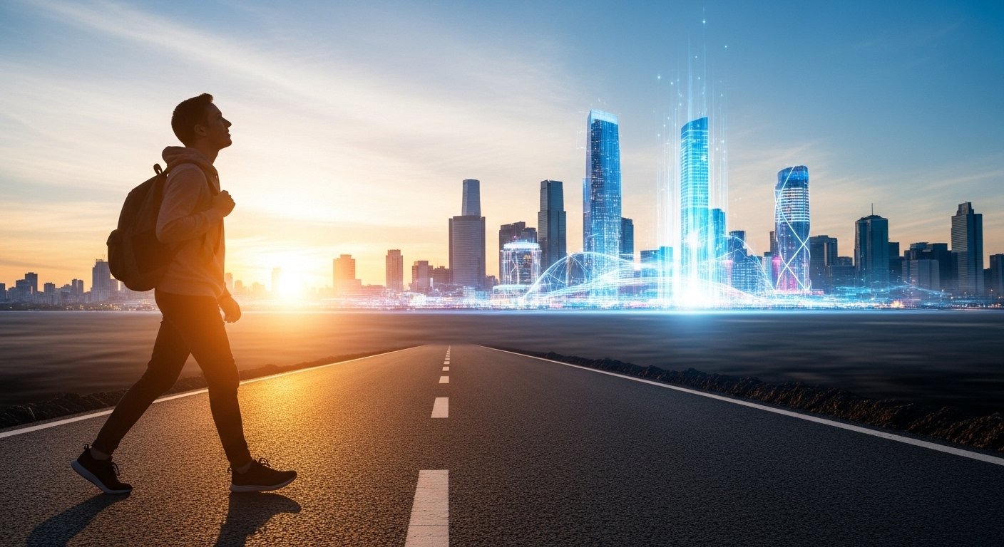 Zodyak çarkı üzerinde yükselen bir Oğlak figürü, 2026'da karşılaşılacak meydan okumaları ve fırsatları temsil ediyor.