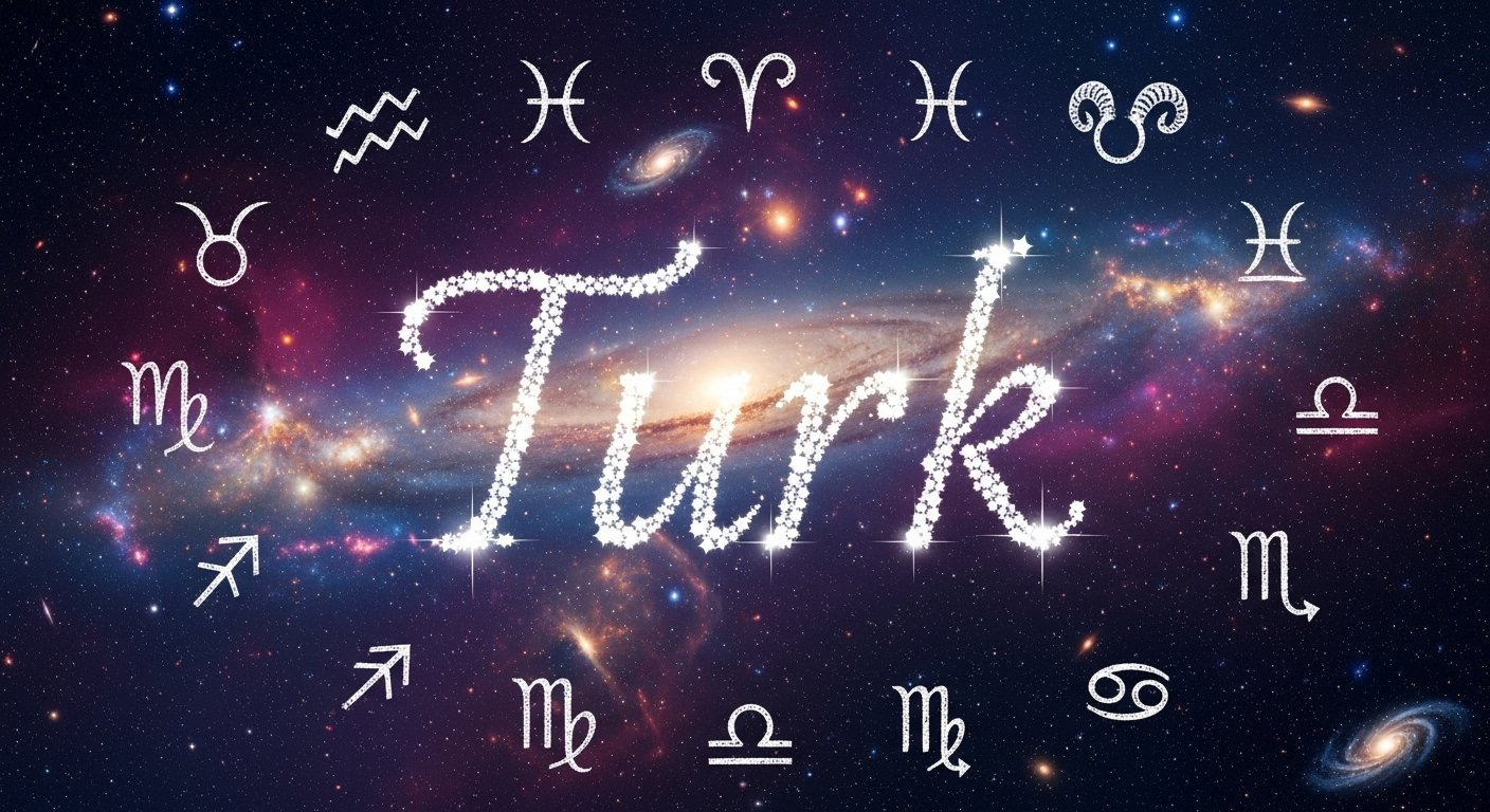 Türk İsimlerinin Astrolojiyle Bağlantısını Gösteren Yıldız Haritası ve Semboller