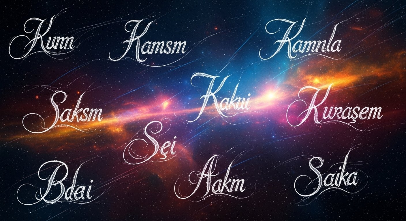 Retrograd hareket eden gezegenlerin ve isimlerin dönüşümünü sembolize eden mistik bir görsel