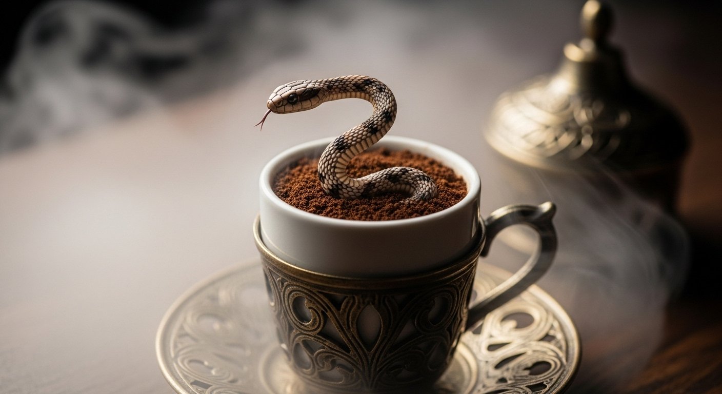 Kahve falında yılan sembolünün gizemli anlamları ve yorumları