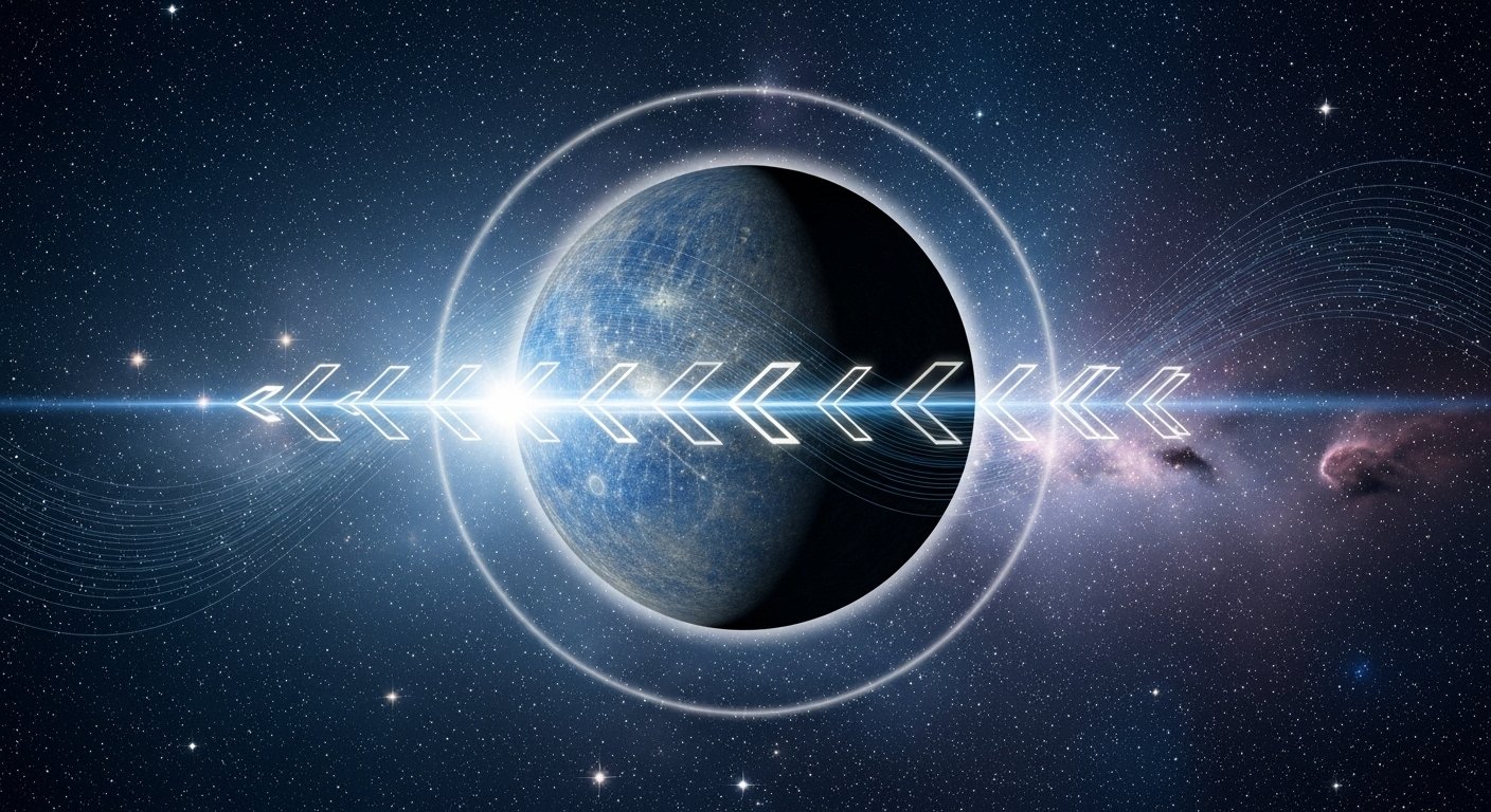 Retro Merkür döneminde içsel sorgulama ve geçmişle yüzleşme anları, kozmik enerji akışı