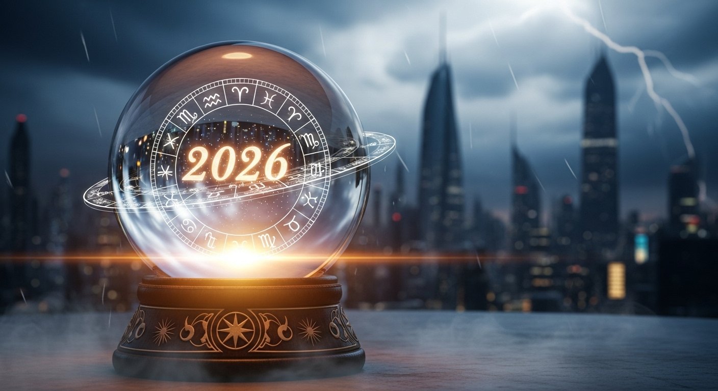 A vibrant astrological chart shimmering with cosmic energy, symbolizing diverse career paths guided by zodiac signs.