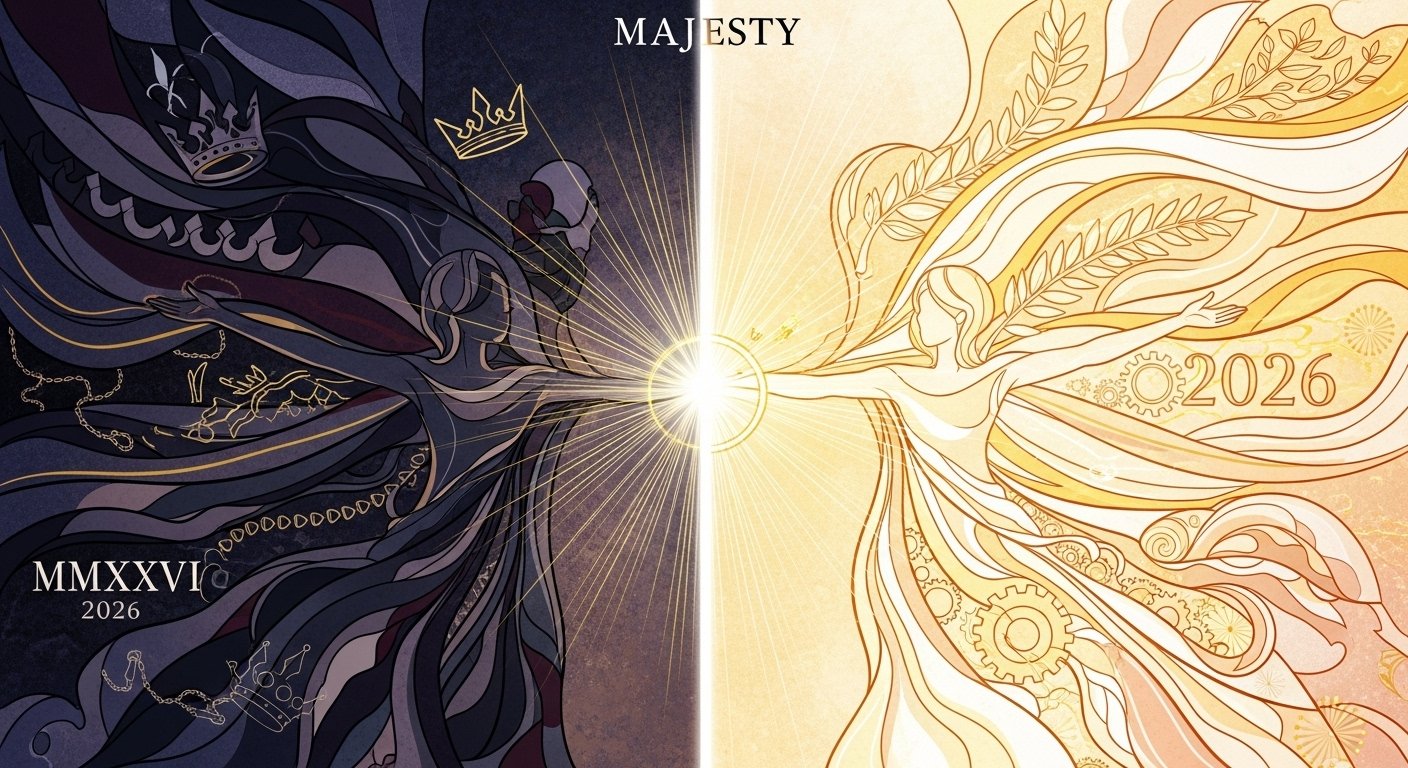 Astrolojik semboller, gezegenler ve evreler ile birleşen, retro hareketi gösteren mistik bir görsel.