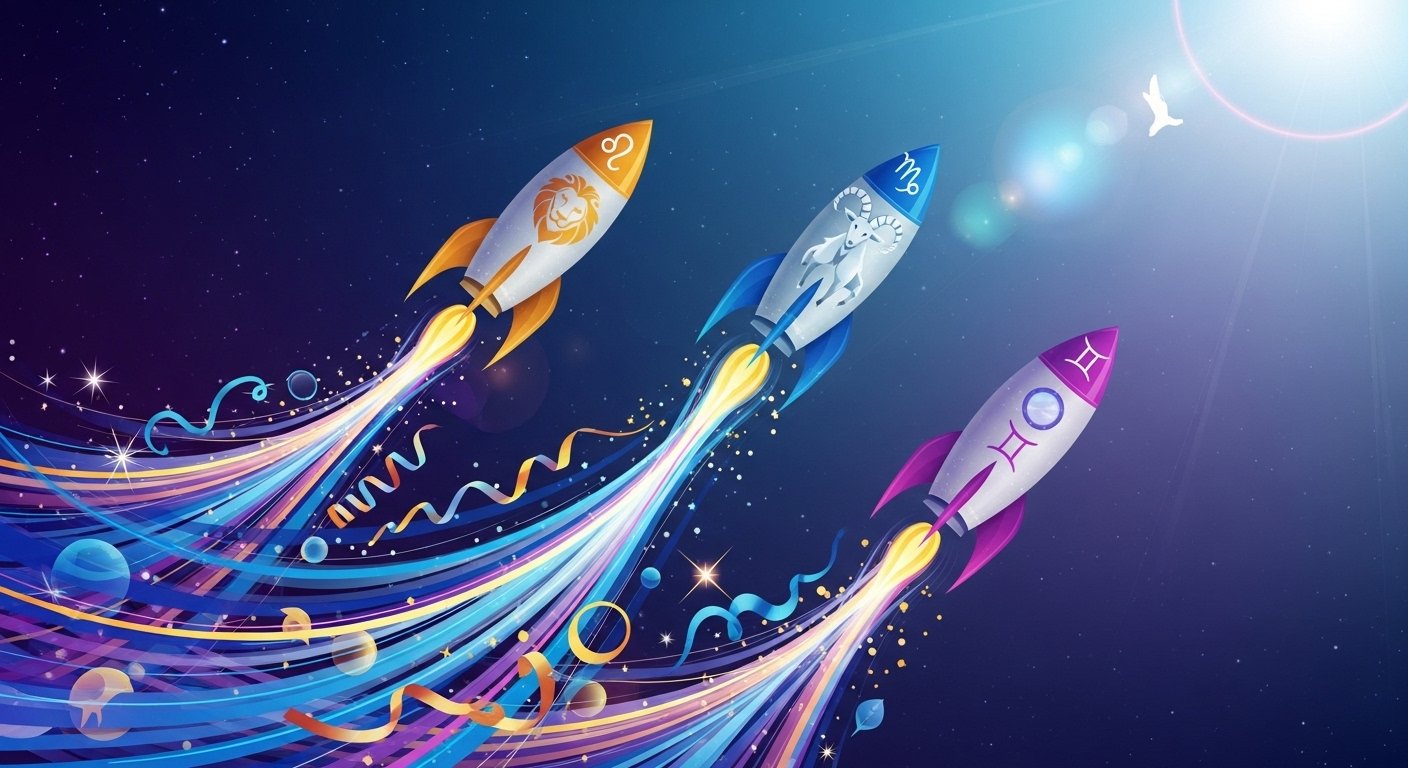 Retrograde gezegenleri ve kariyerdeki etkilerini gösteren, zaman çizelgeleri ve dönüş işaretleriyle dolu bir görsel