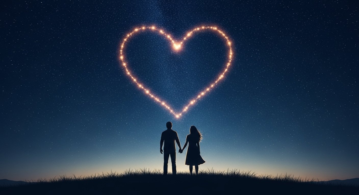 Numerology chart highlighting the universal year number 1 for new beginnings in love and personal growth.