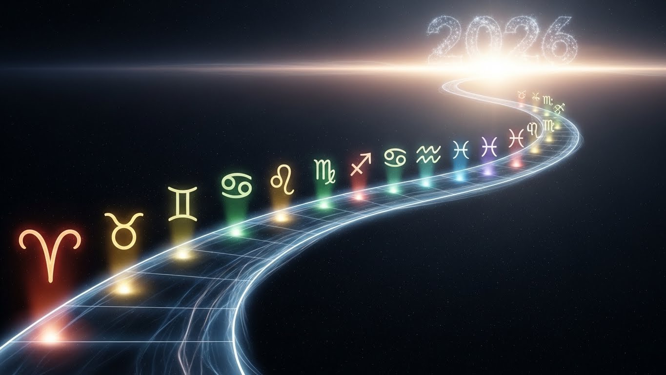 Mystical numerology calculations and a clock representing time and career shifts