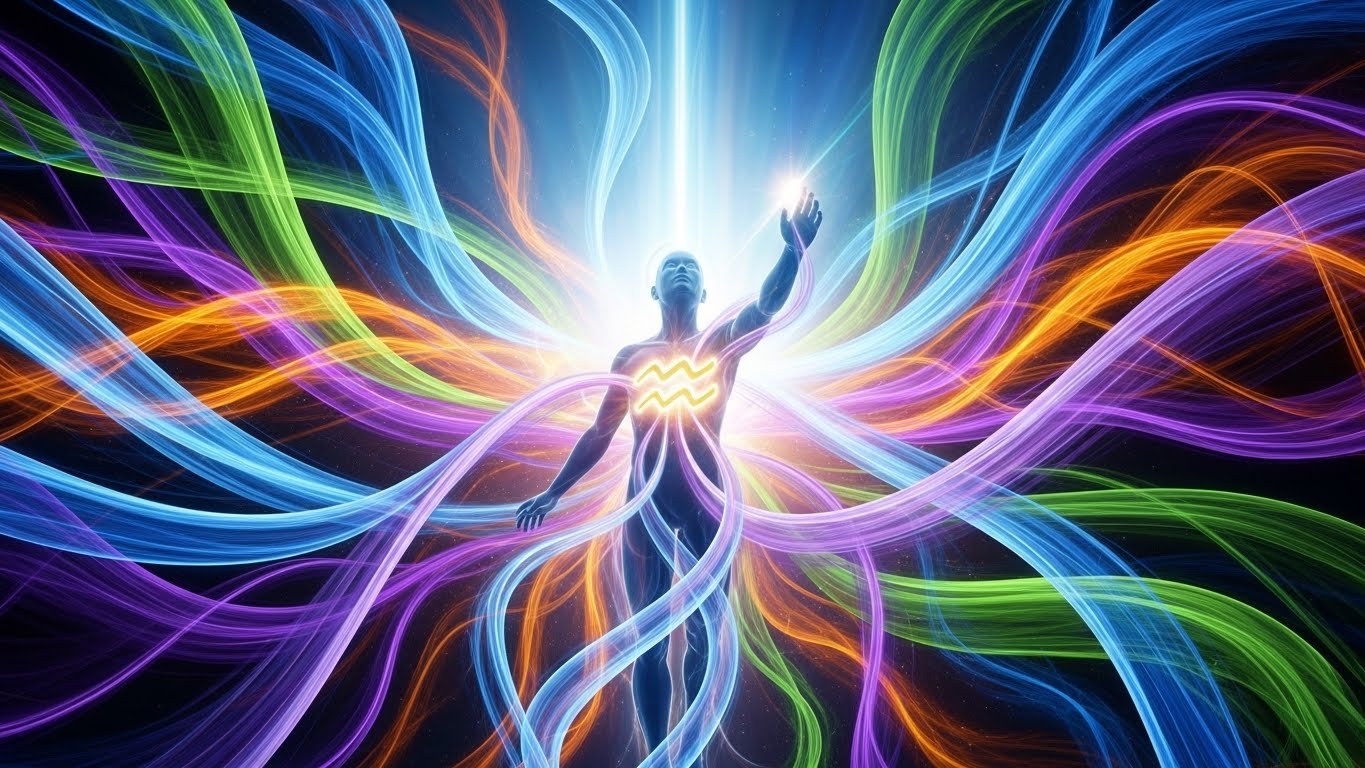 Geleceği temsil eden soyut bir görsel